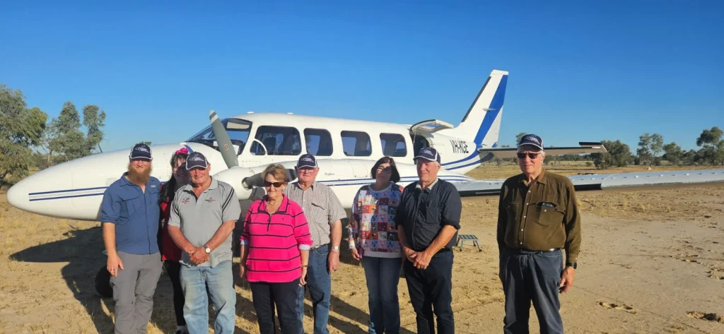 Plane flight tourgroup